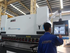 control de la pantalla tàctil CNC màquina de fre de premsa 6 eixos 220T 4000MM motor de potència Siemens